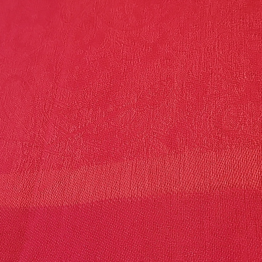 Red Pashmina & Silk Feminine Organic Luxury Winter Fall Vibrant Scarf Shawl - Picture 5 of 9